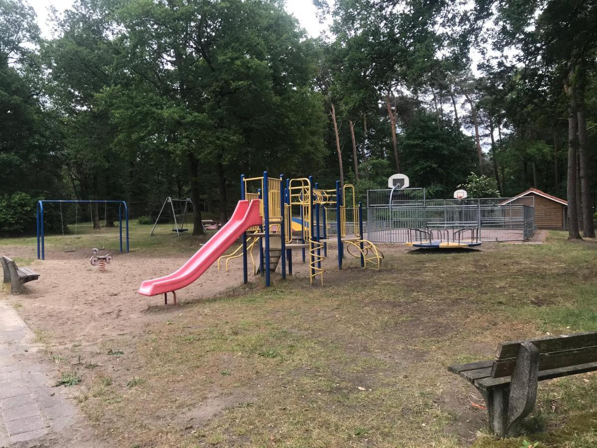 Wulft 47 Zonnig Gezellig 6P Chalet Met Zwembad In Bosrijke Omgeving Op Familie Camping De Vossenburcht IJhorst Ngoại thất bức ảnh
